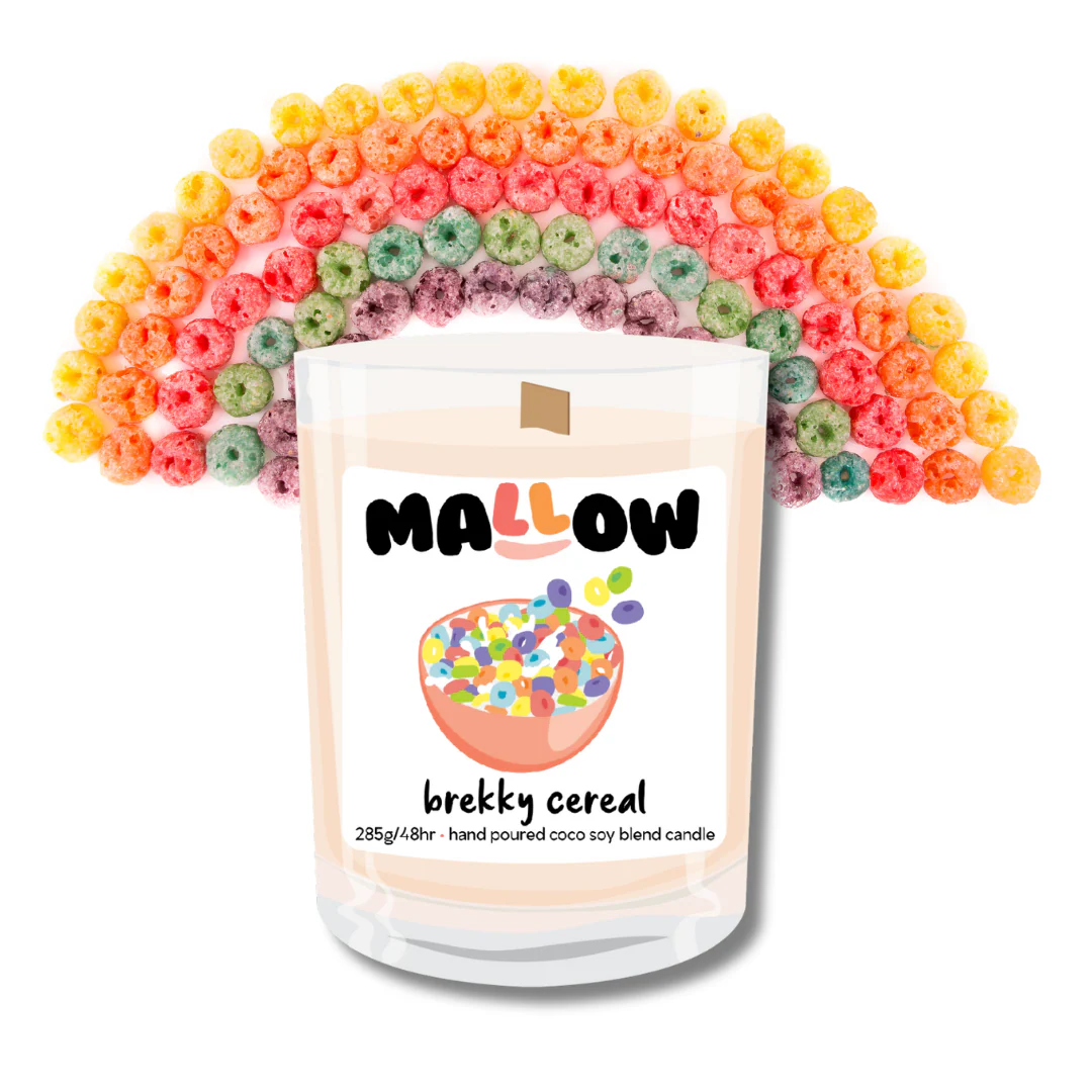 Froot Loops Brekky Cereal Candle – Fruity Coco-Soy Woodwick Candle - Image 3