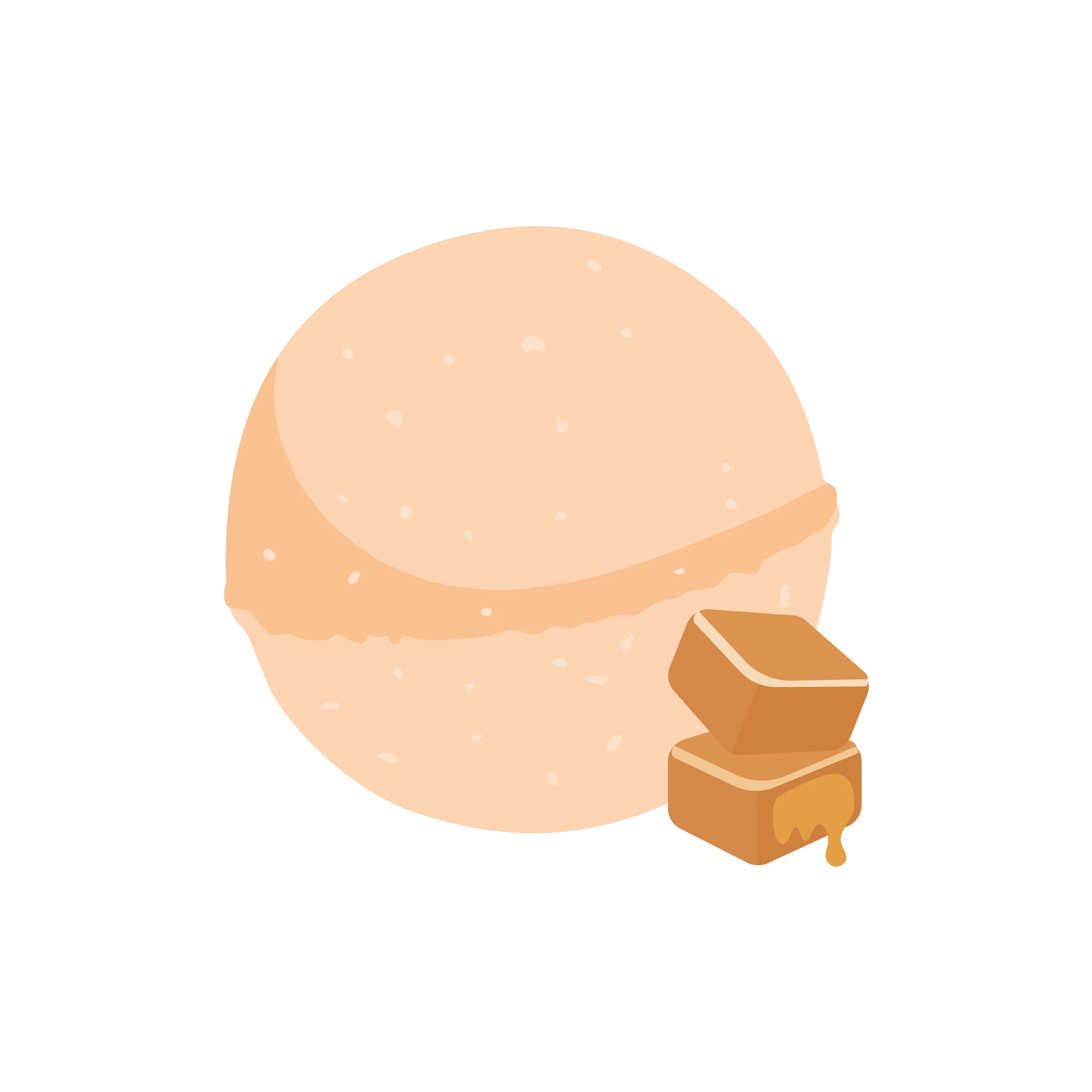 Caramel Bath Bomb – Luxurious Salty Sweet Fizz - Image 4