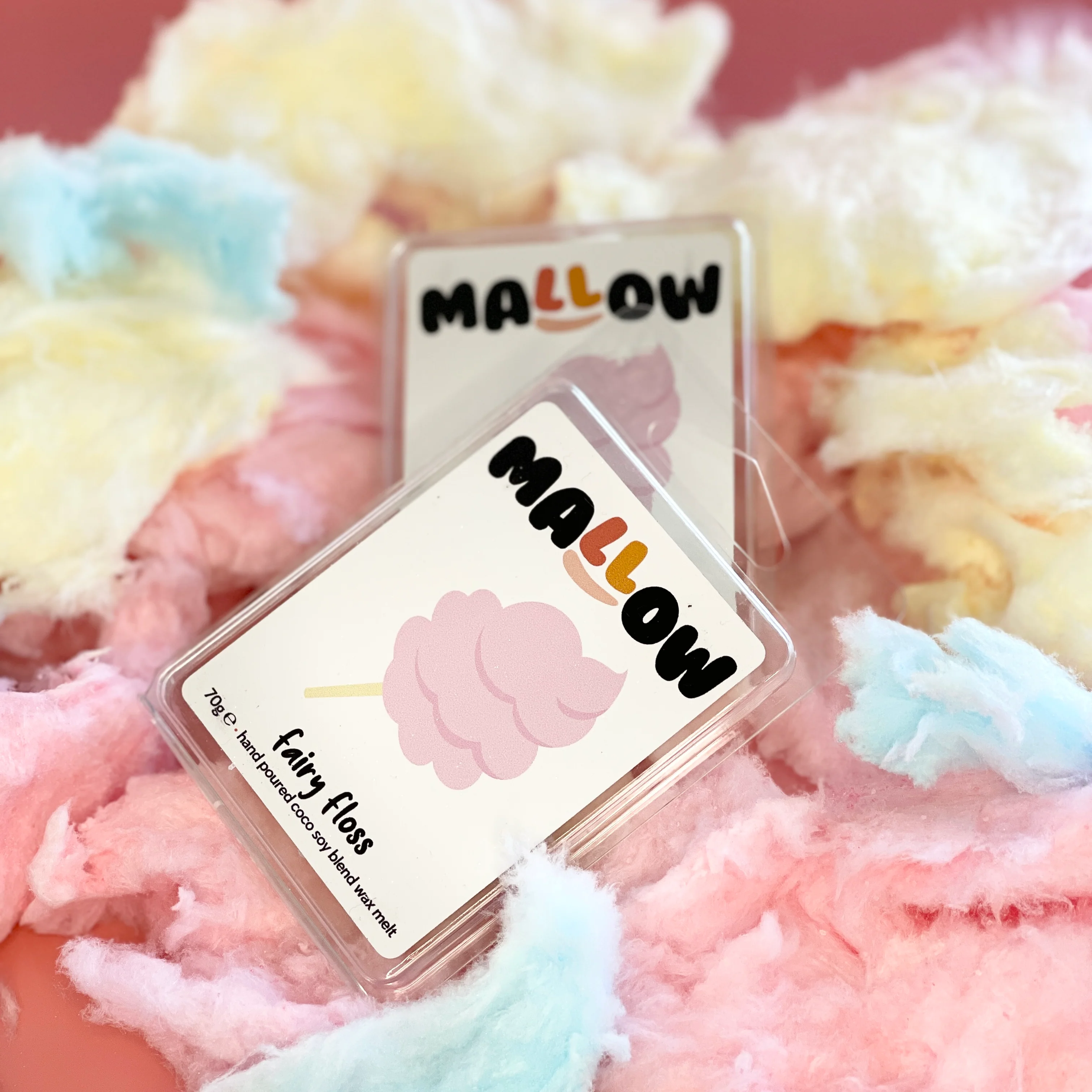 Fairy Floss Wax Melt – Sweet Sugary Coco-Soy Fragrance - Image 3