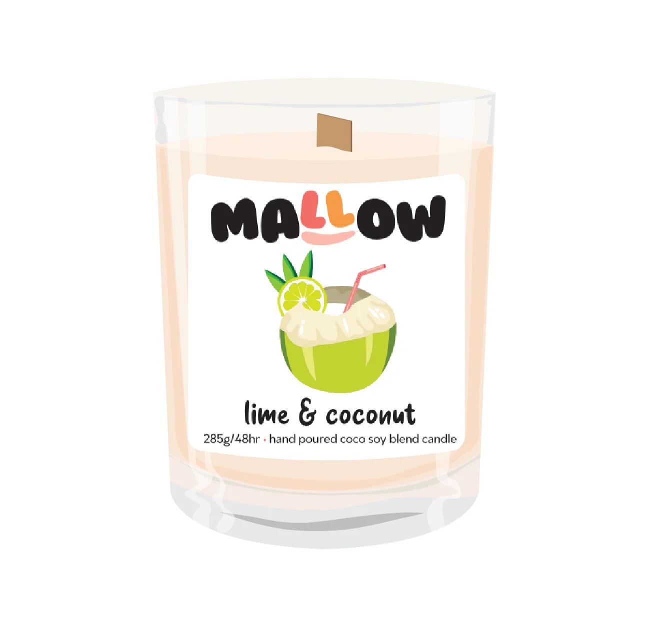 Lime & Coconut Candle – Tropical Coco-Soy Woodwick Candle - Image 3
