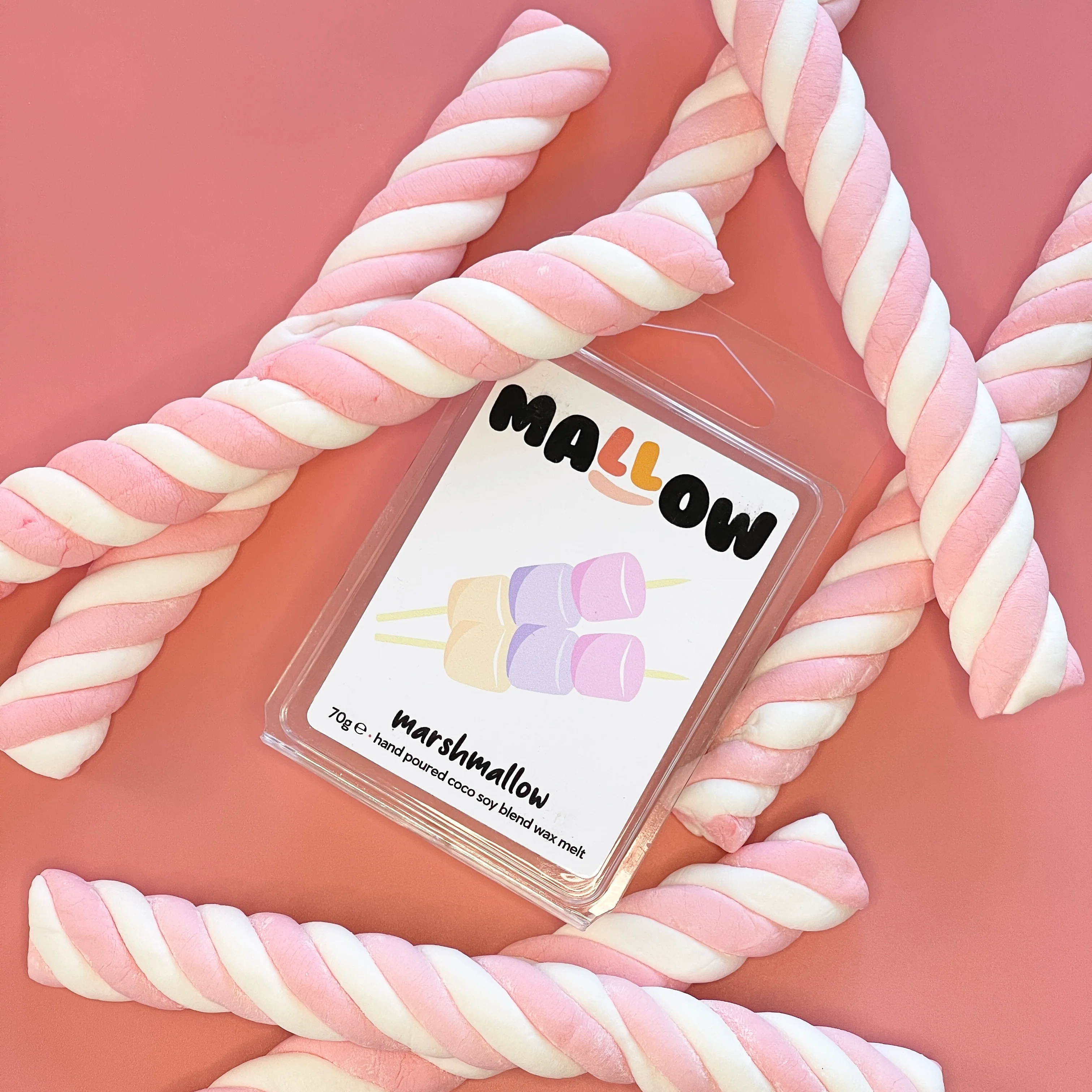 Marshmallow Wax Melt – Sweet Musky Cozy Coco-Soy Fragrance - Image 3