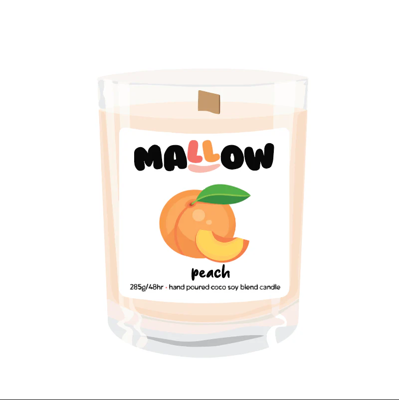 Peach Candle – Fresh & Juicy Fruity Home Fragrance - Image 3
