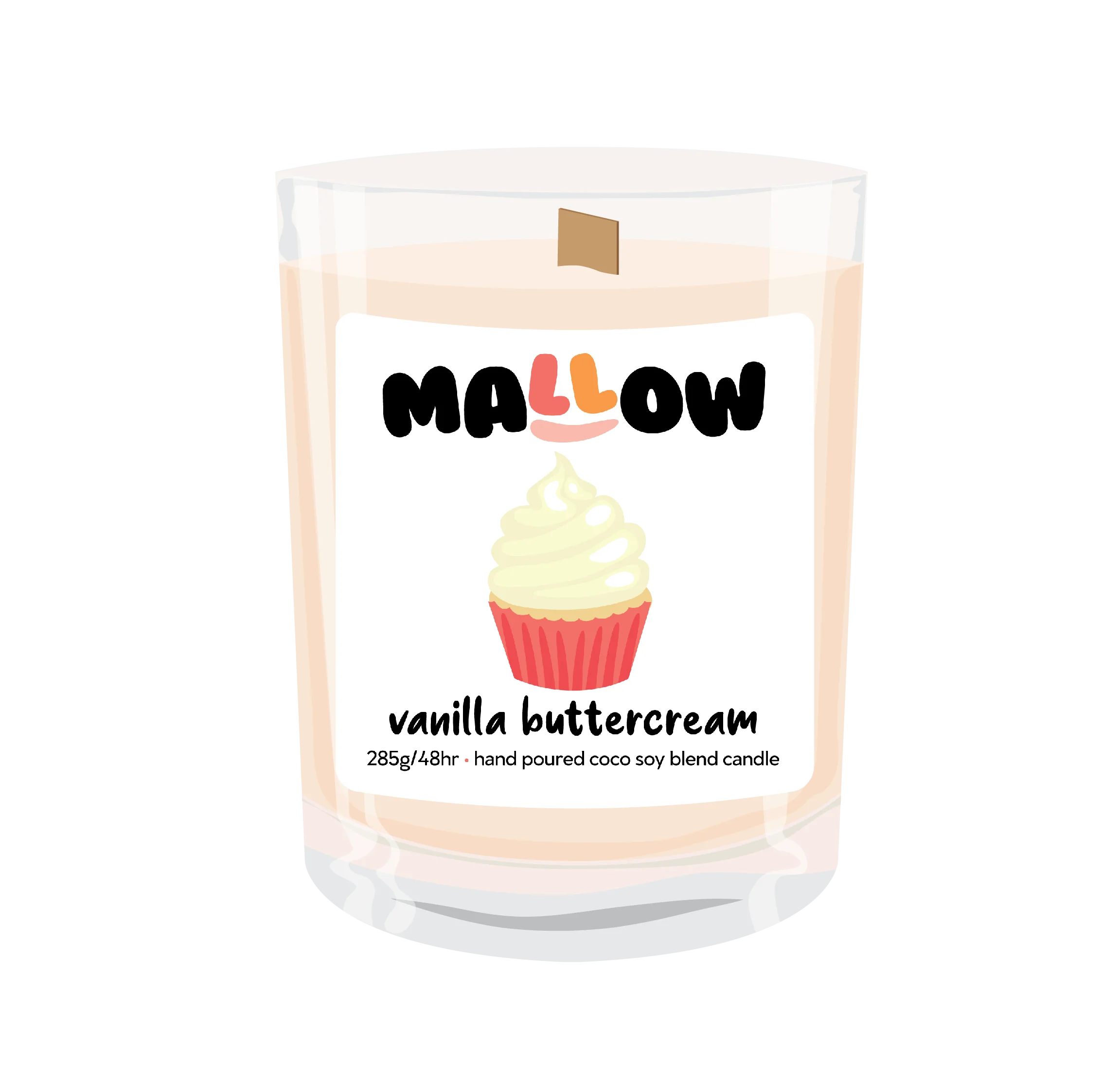 Vanilla Buttercream Candle – Sweet Bakery Scented Candle - Image 3